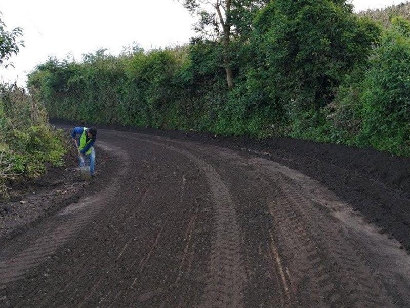 Ante ante Mejoramiento de Calles y Construcción de Carreteras